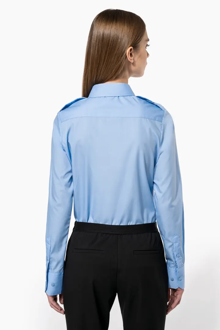 Langarm-Pilotenhemd für Damen 10