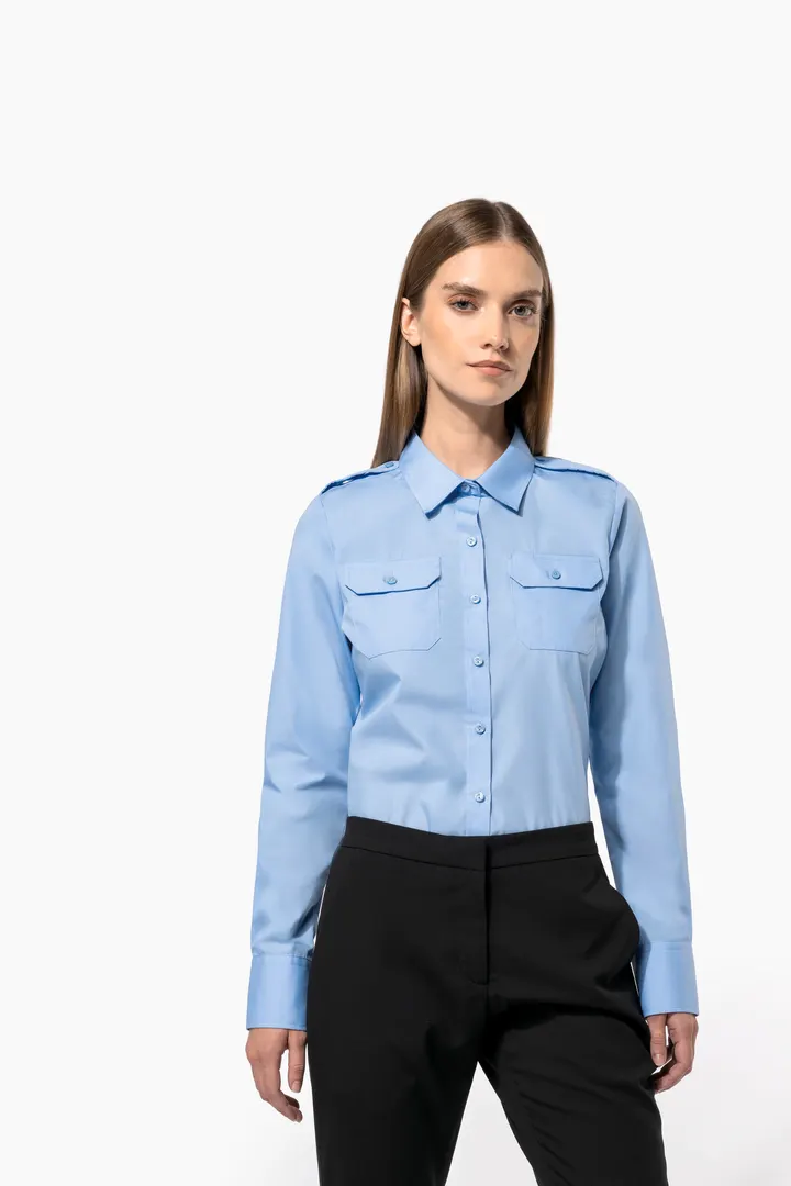 Langarm-Pilotenhemd für Damen 6