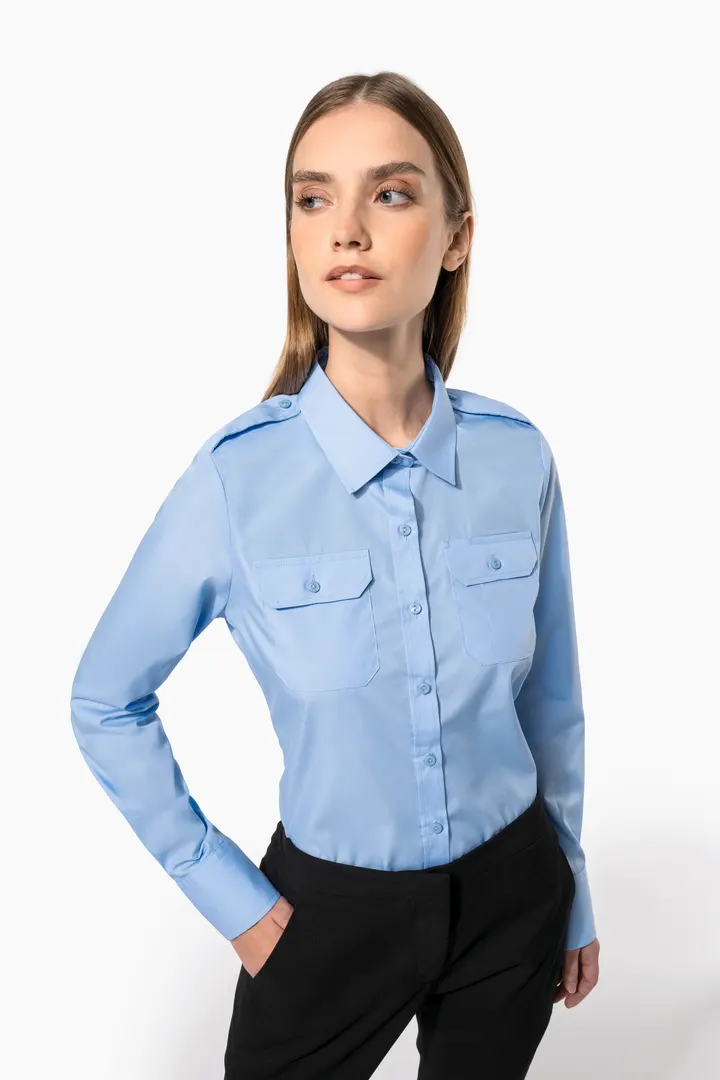 Langarm-Pilotenhemd für Damen 9