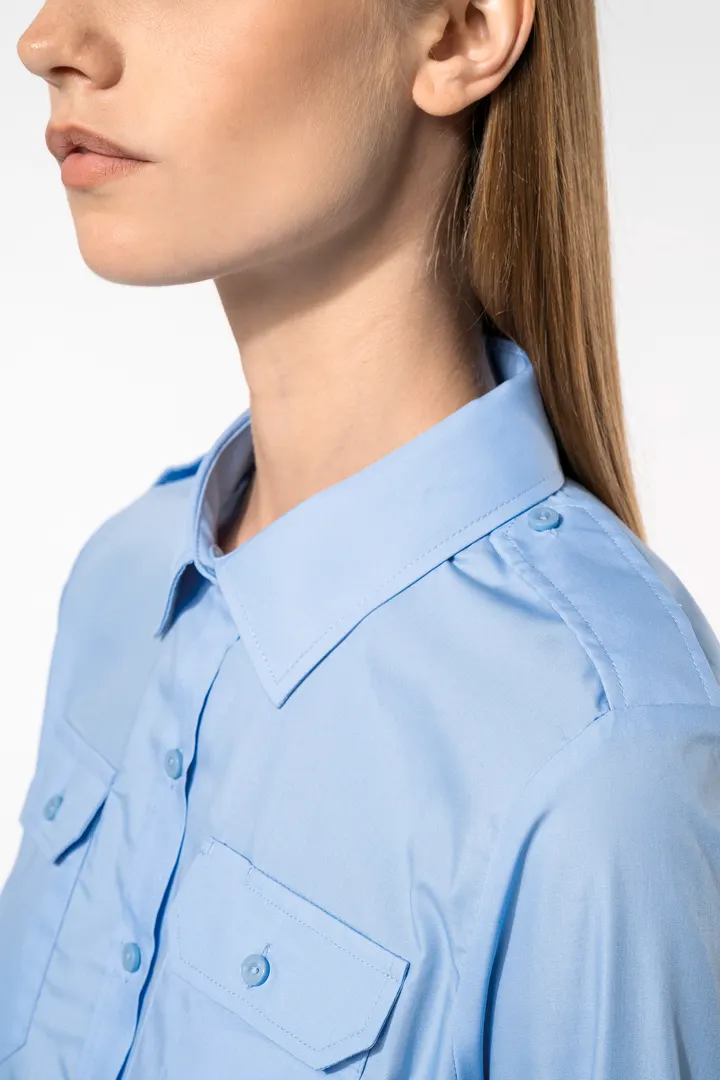 Langarm-Pilotenhemd für Damen 1