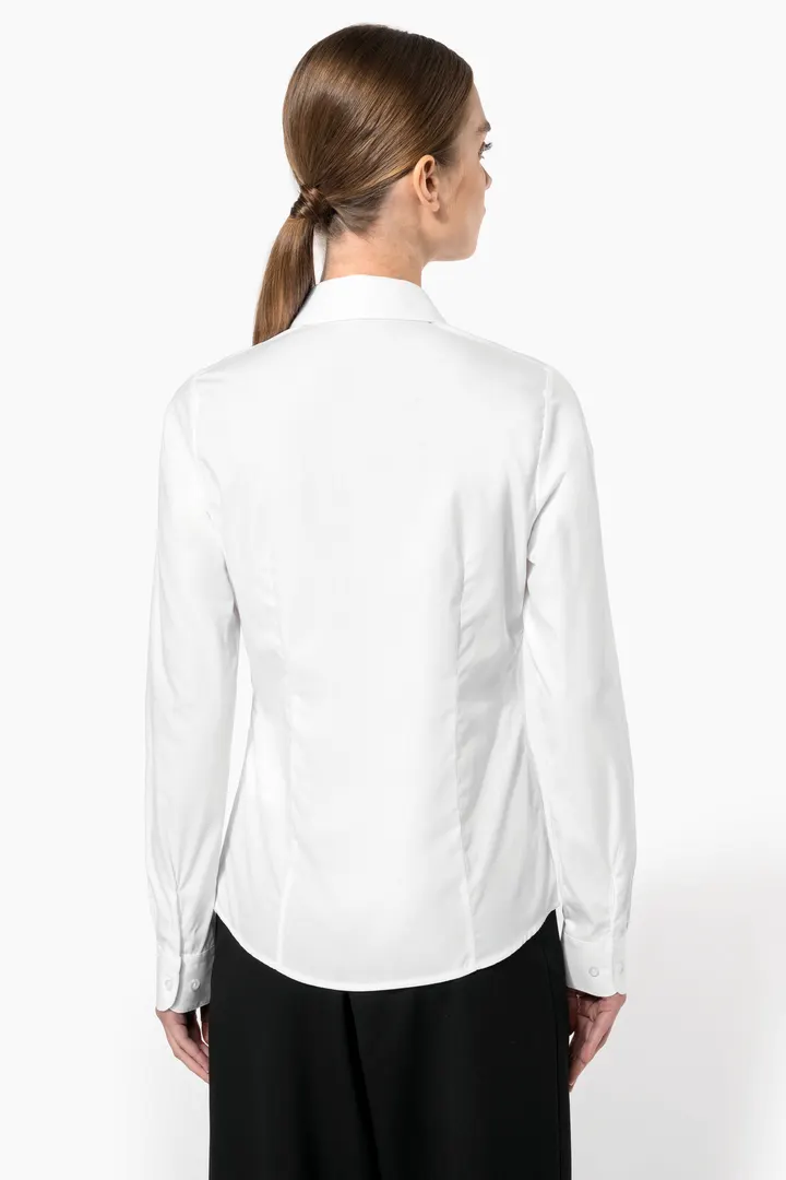 Chemise popeline manches longues femme 3