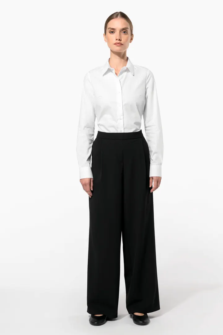 Chemise popeline manches longues femme 5