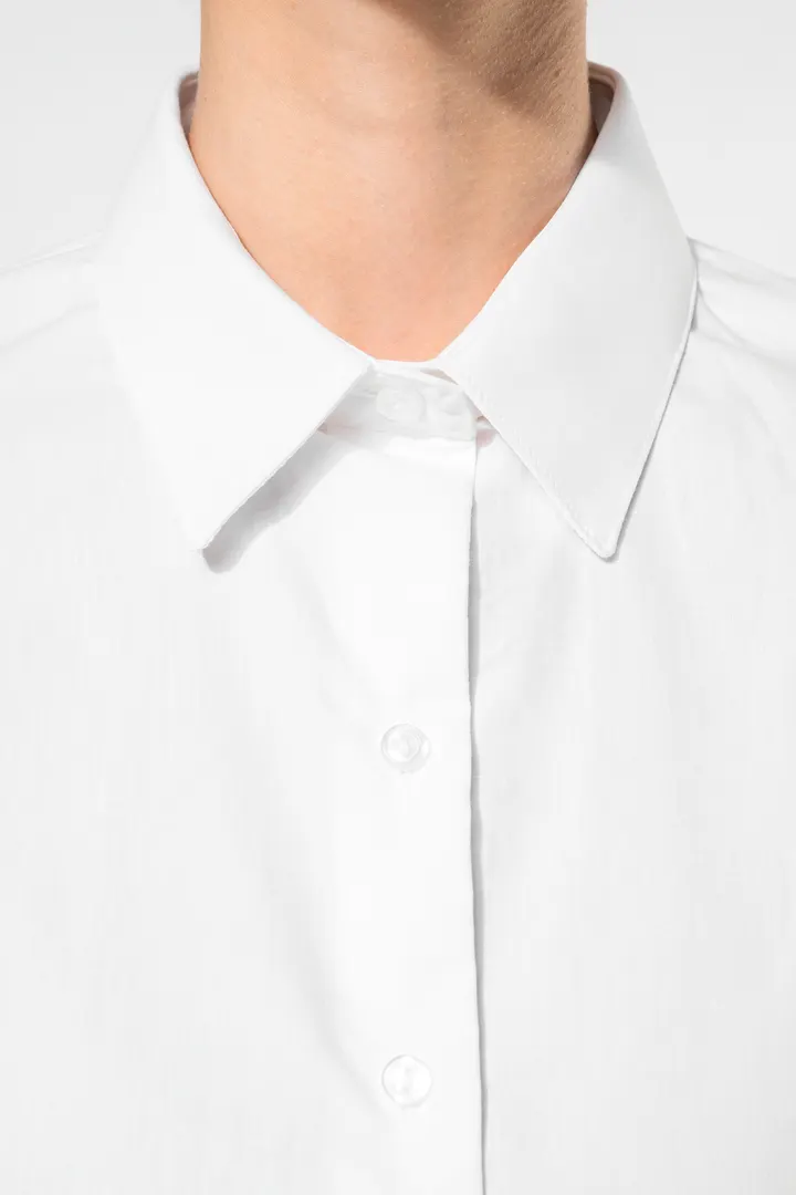 Chemise popeline manches longues femme 6