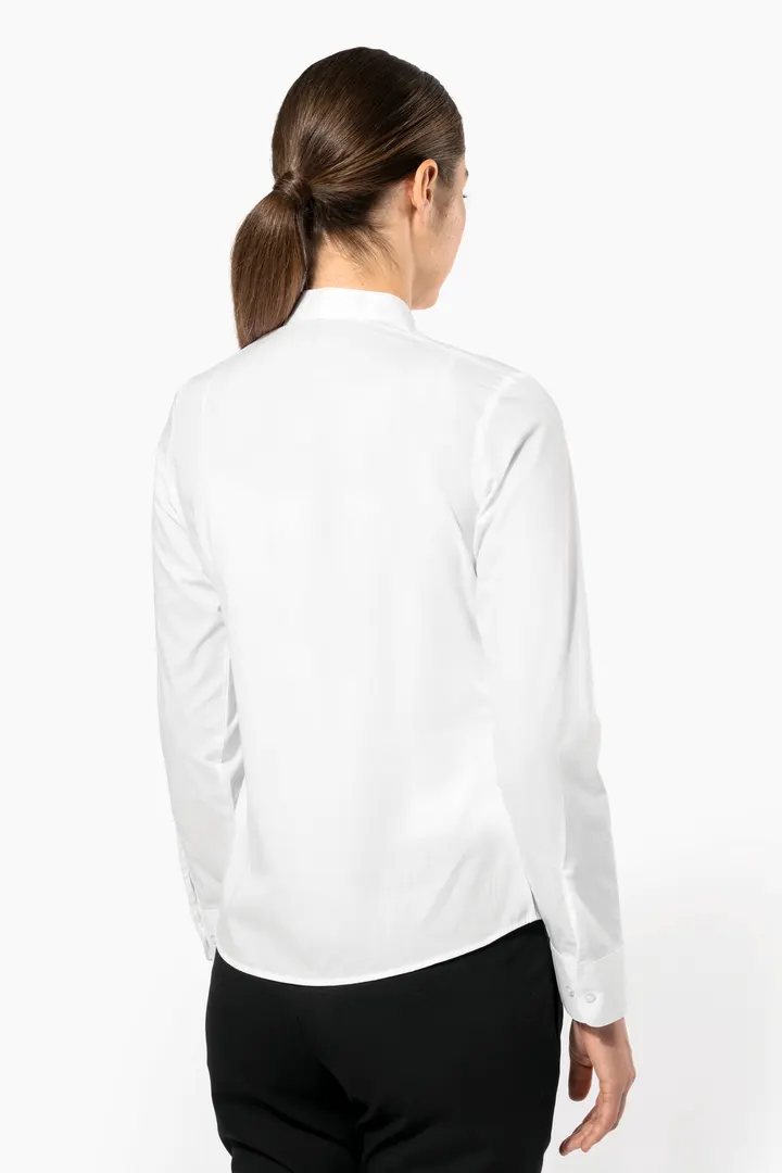 Chemise col mao manches longues femme 23