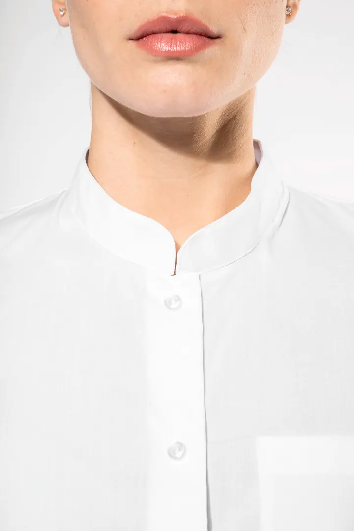 Chemise col mao manches longues femme 28