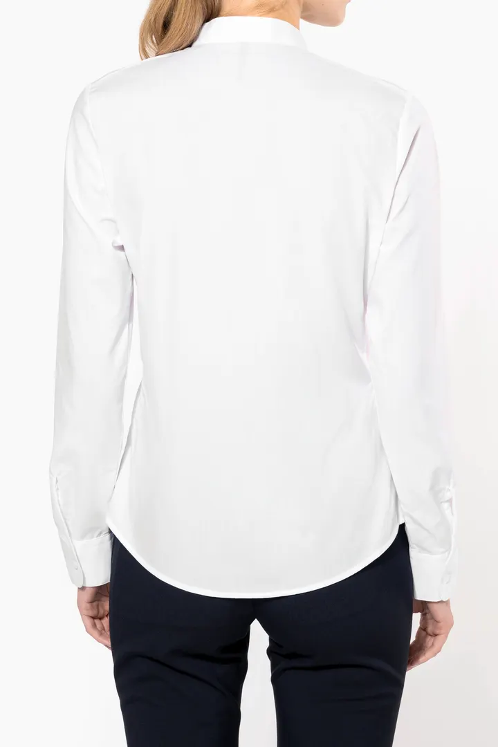 Chemise col mao manches longues femme 4