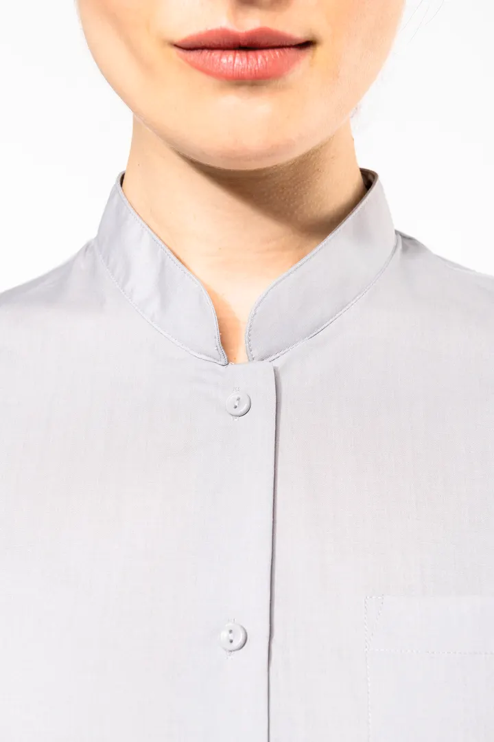 Chemise col mao manches longues femme 13