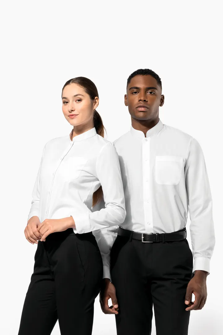 Chemise col mao manches longues femme 33