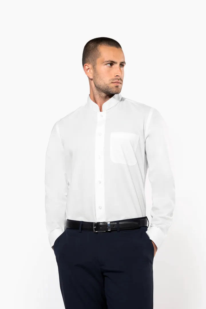 Chemise col mao manches longues 29