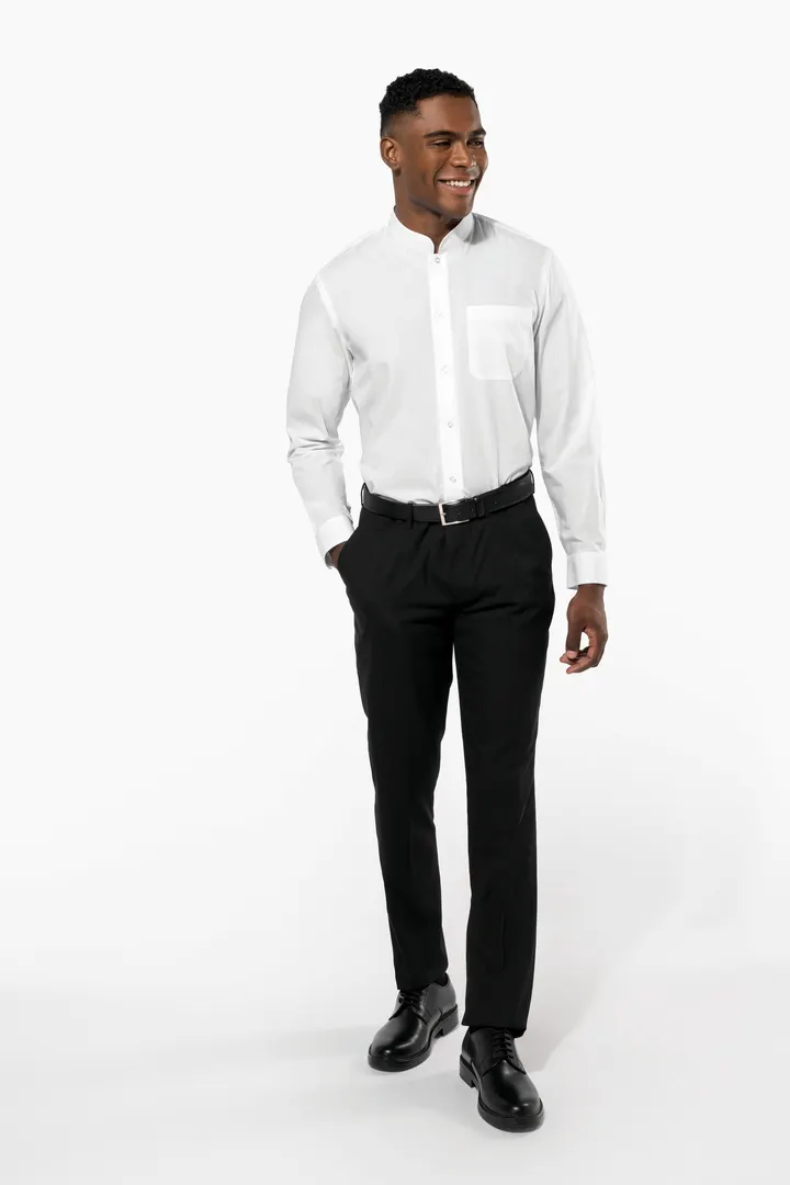 Chemise col mao manches longues 27