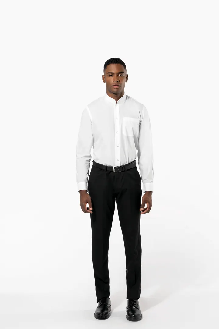 Chemise col mao manches longues 28
