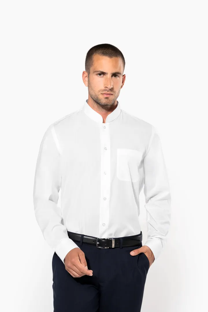 Chemise col mao manches longues 31