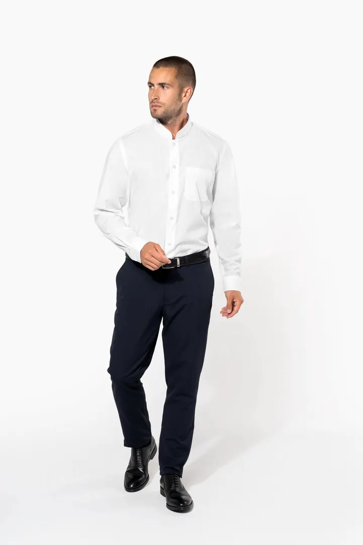 Chemise col mao manches longues 33