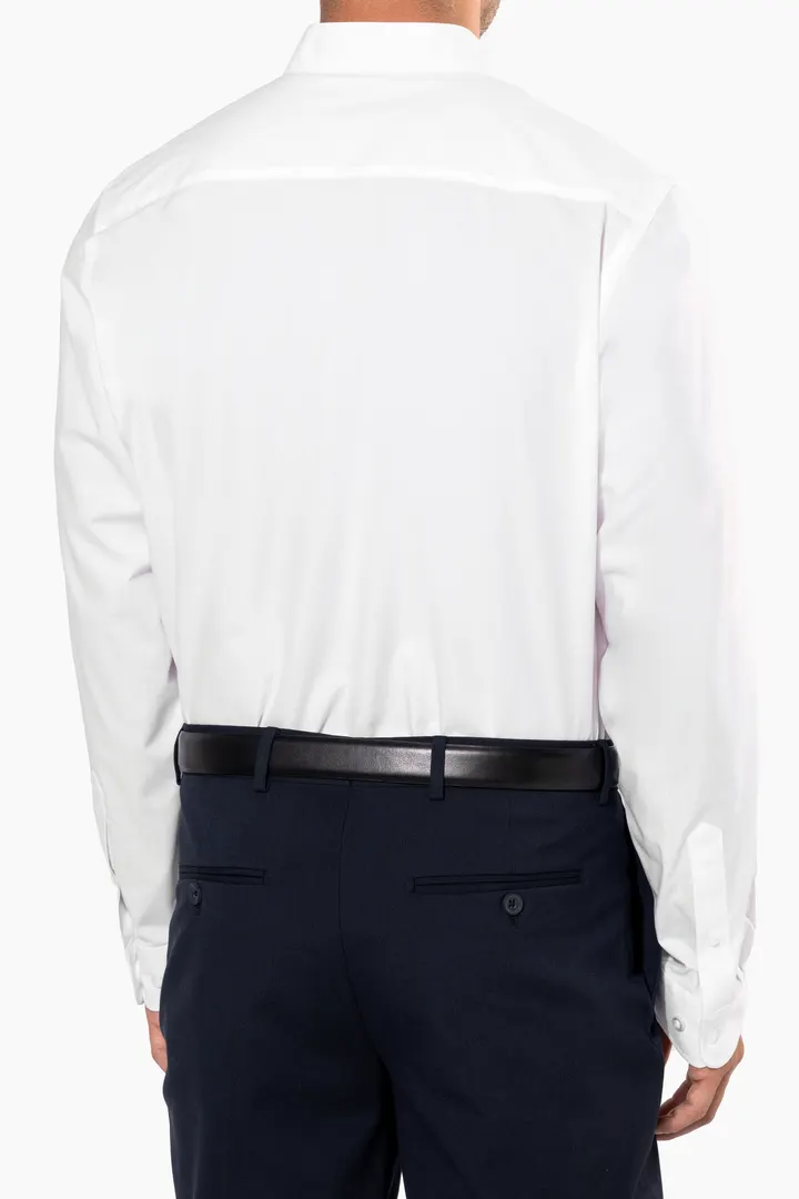 Chemise col mao manches longues 4