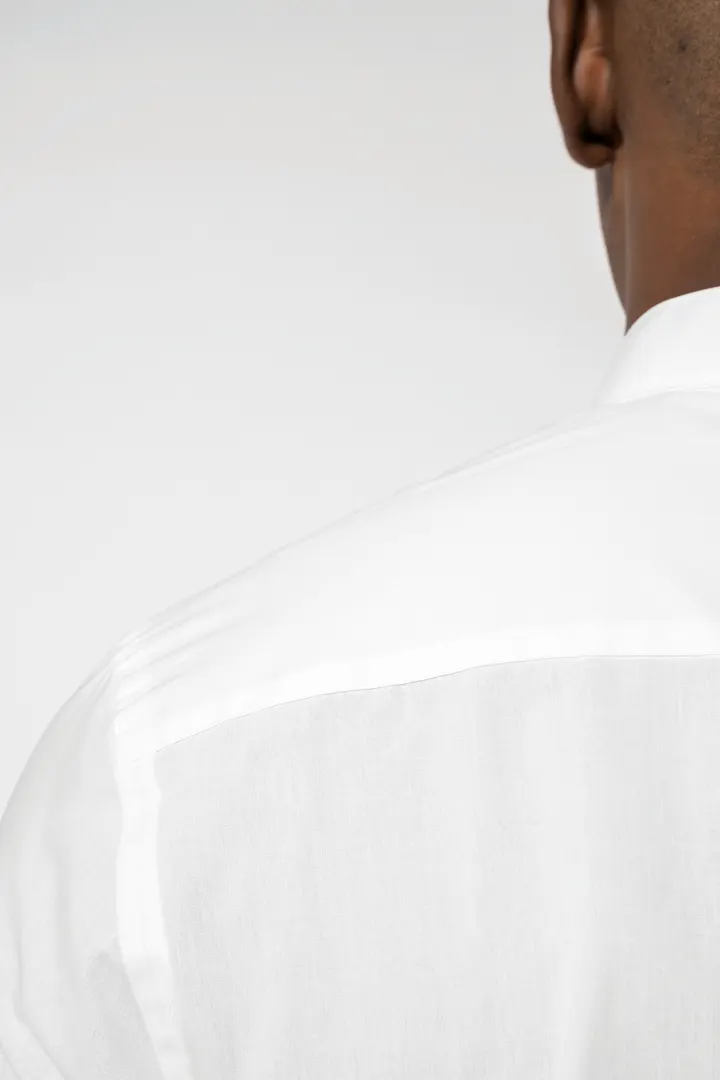 Chemise col mao manches longues 6