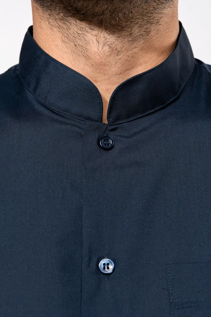 Chemise col mao manches longues 13