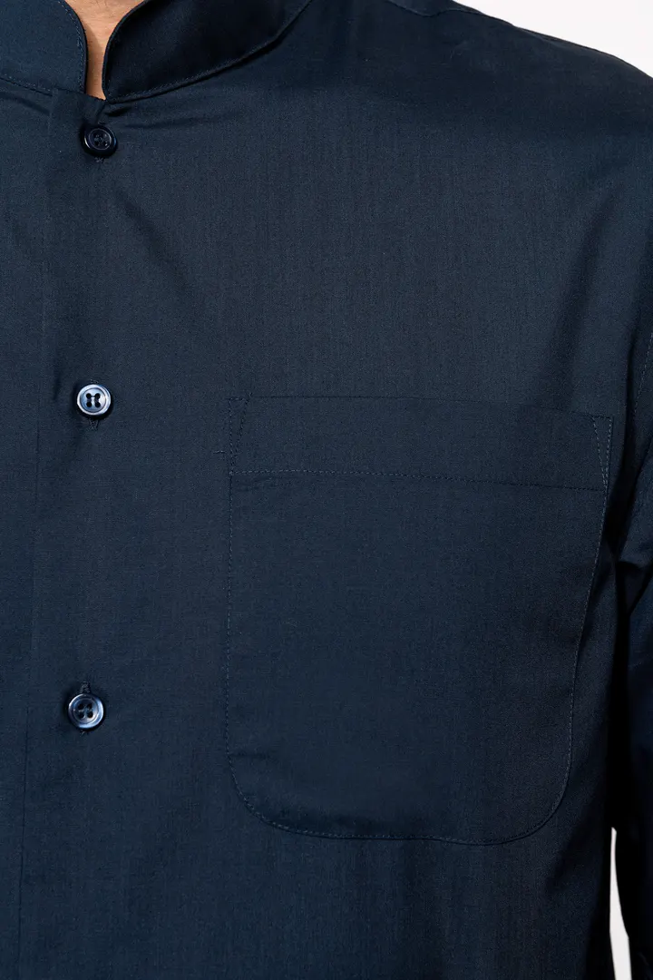 Chemise col mao manches longues 15