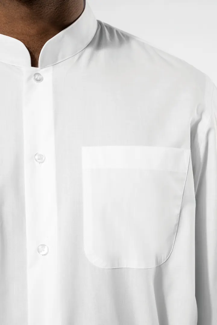 Chemise col mao manches longues 18