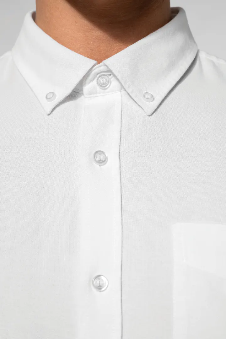 Chemise Oxford lavée manches longues 4