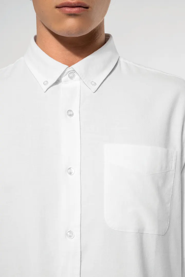 Chemise Oxford lavée manches longues 5