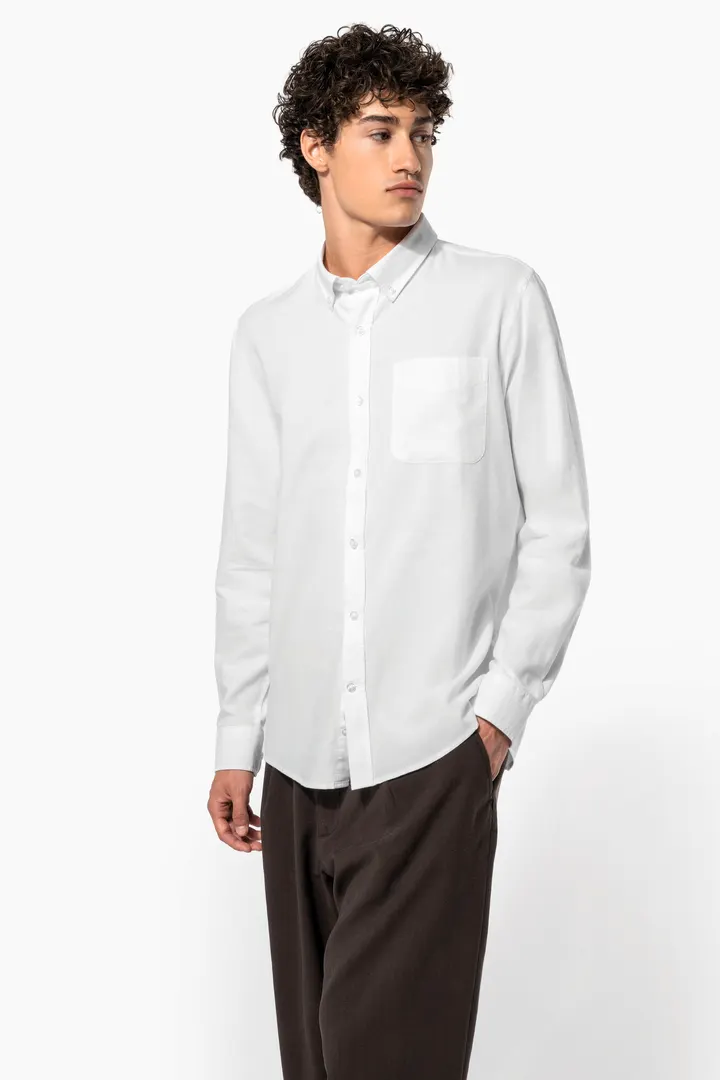 Chemise Oxford lavée manches longues 9