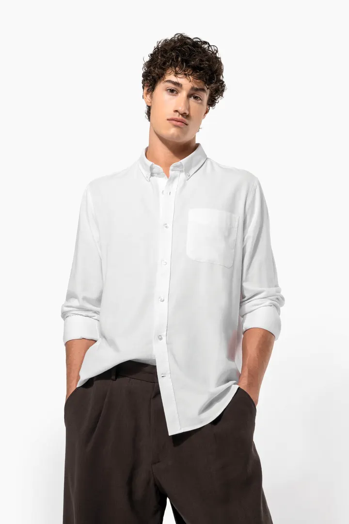 Chemise Oxford lavée manches longues 1