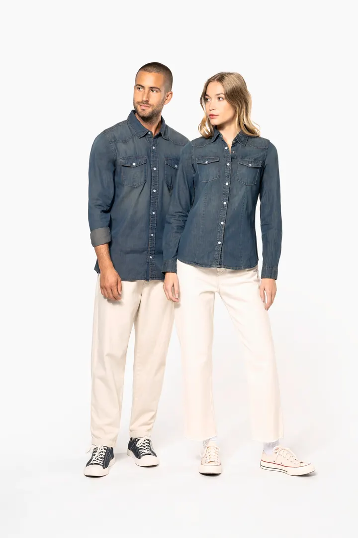 Chemise denim manches longues 20