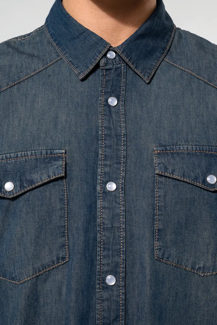 Chemise denim manches longues 11
