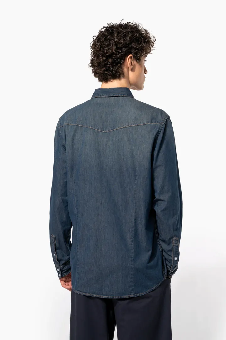 Chemise denim manches longues 7