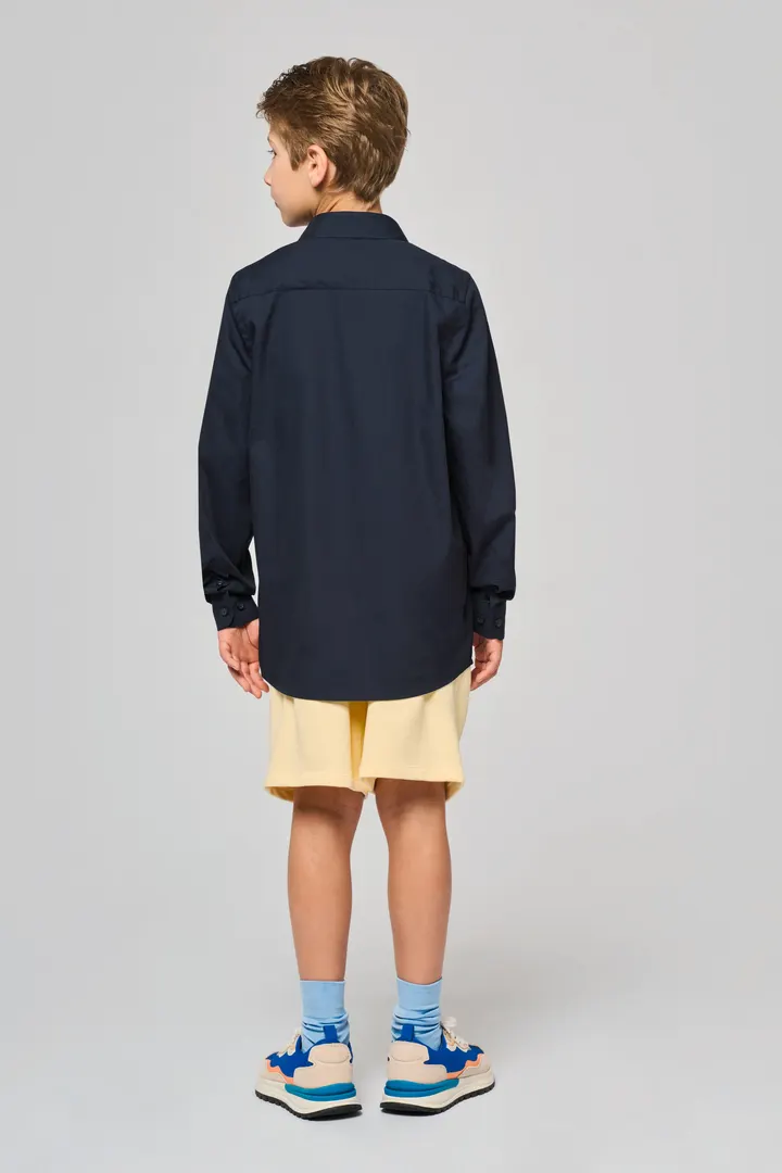 Chemise popeline manches longues enfant 11