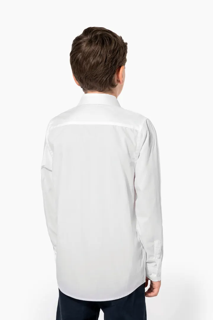 Chemise popeline manches longues enfant 10