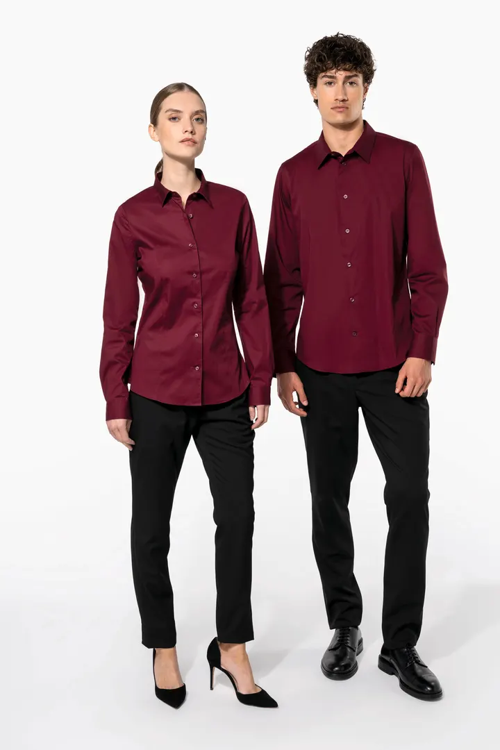 Damen Stretchbluse Langarm 11
