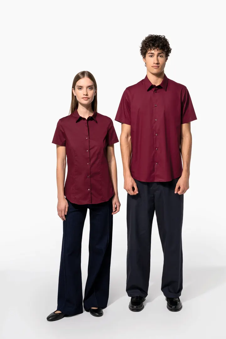Chemise coton / élasthanne manches courtes 11