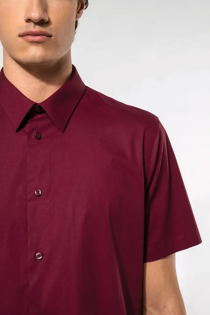 Chemise coton / élasthanne manches courtes 2