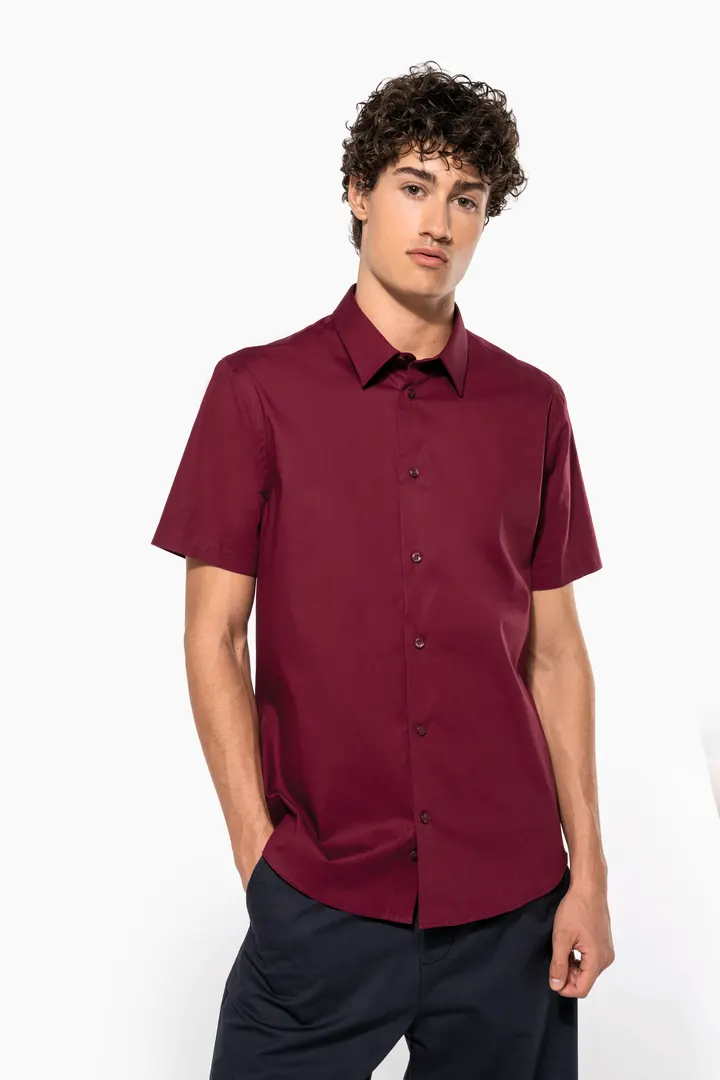 Chemise coton / élasthanne manches courtes 6