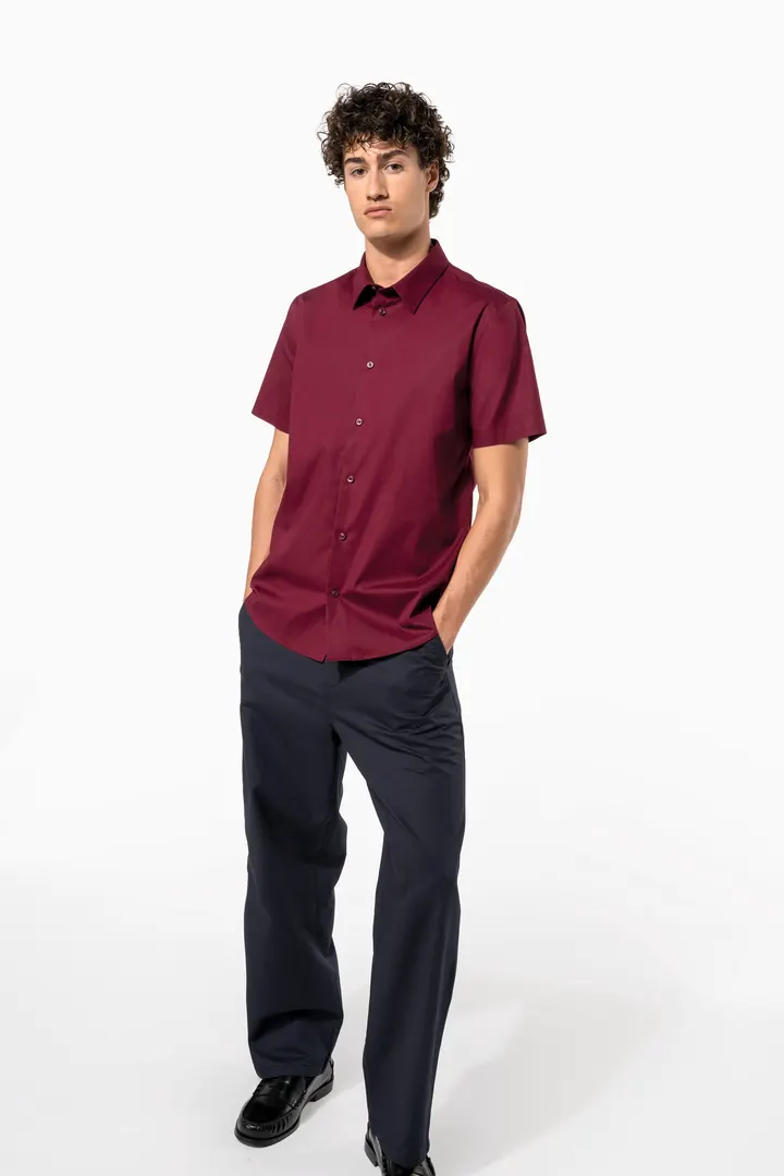 Chemise coton / élasthanne manches courtes 8