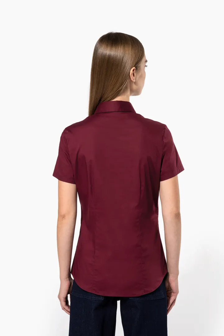 Damen Stretchbluse Kurzarm 5