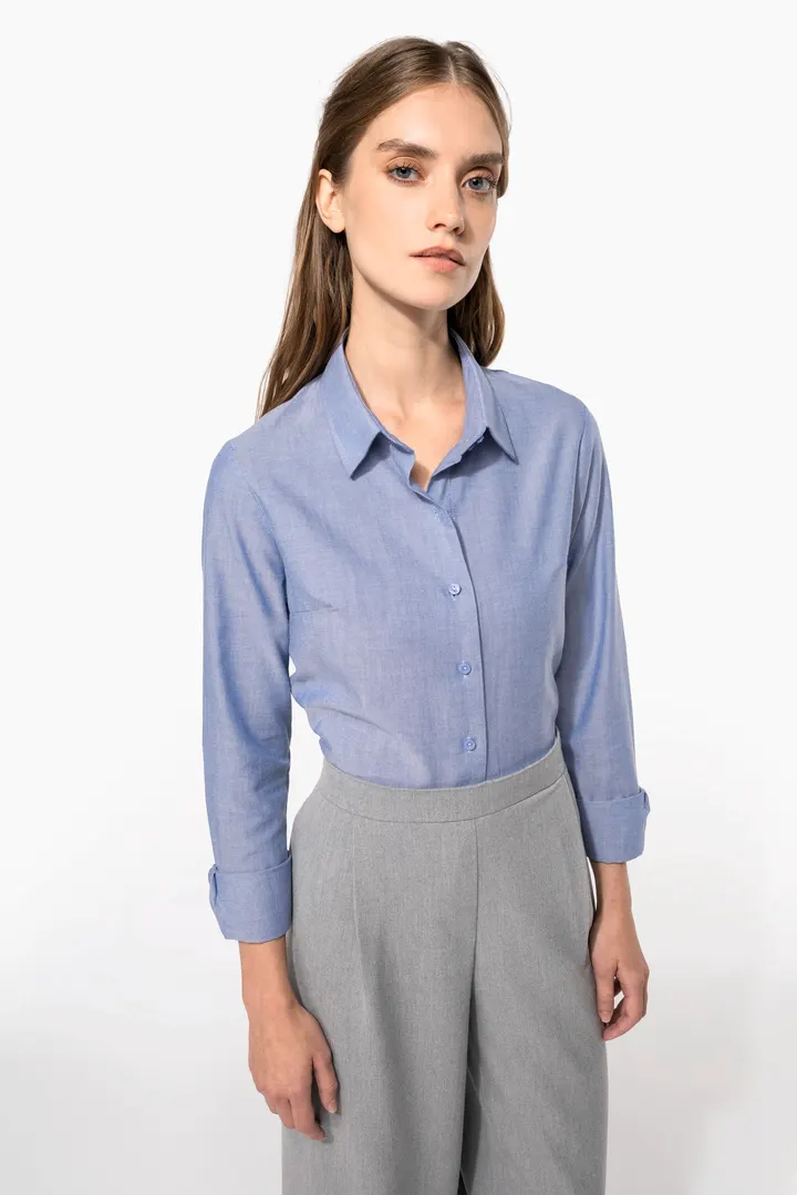 Chemise Oxford manches longues femme 8