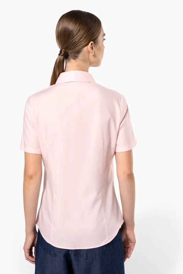 Damen Oxford Kurzarmbluse 5