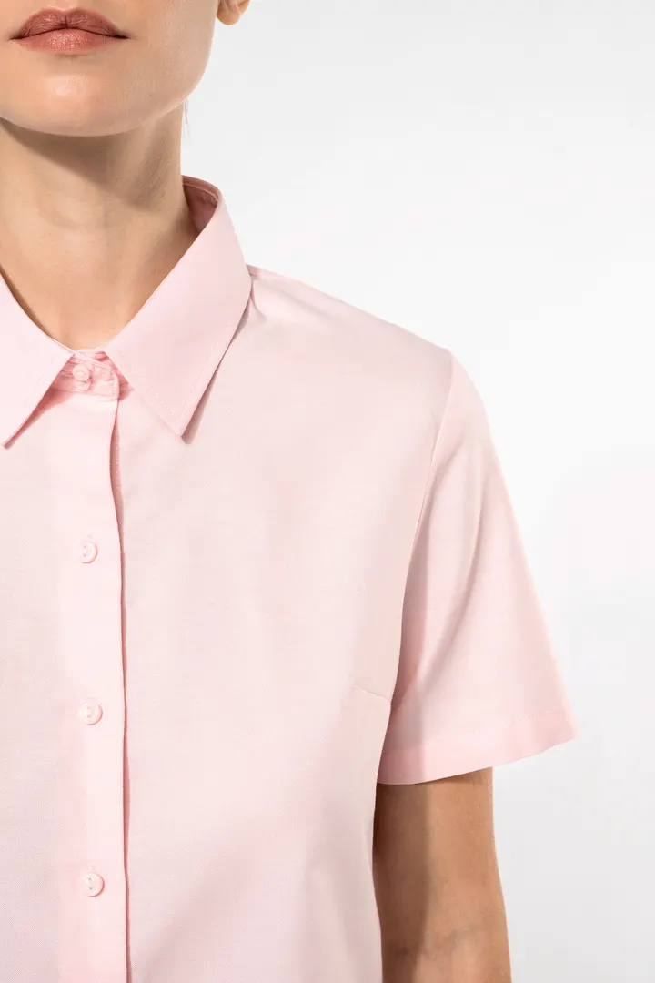 Damen Oxford Kurzarmbluse 8