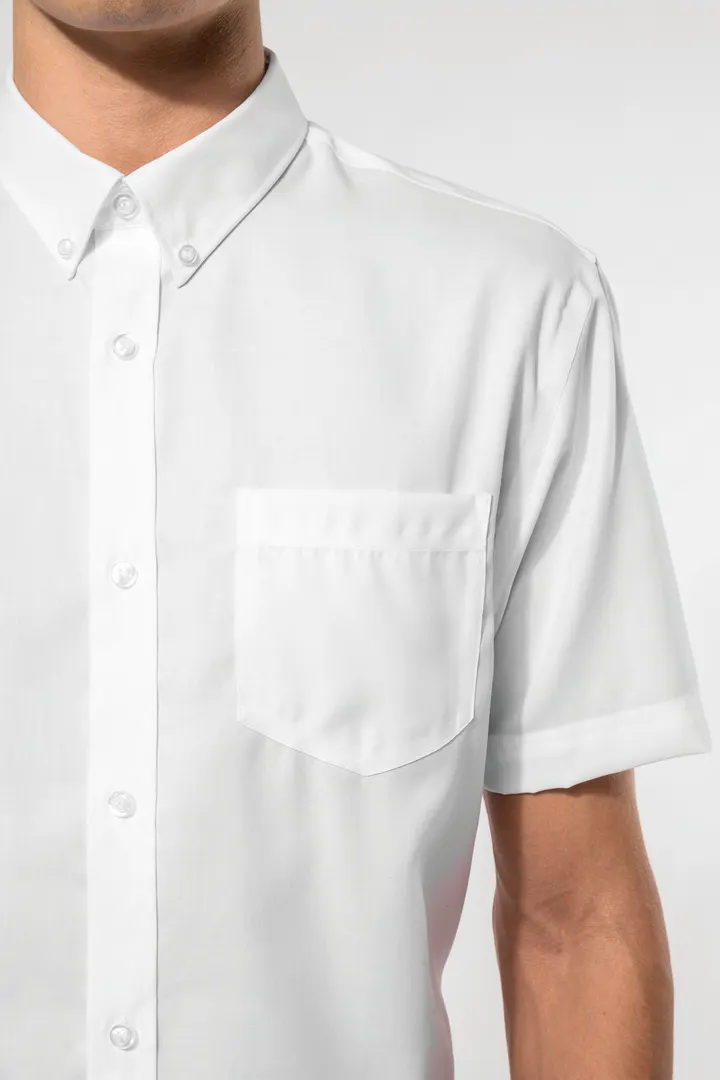 Chemise micro-sergé manches courtes sans repassage 2