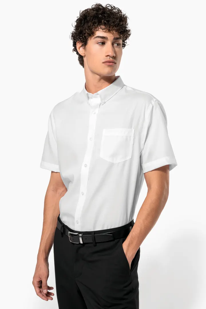 Chemise micro-sergé manches courtes sans repassage 3