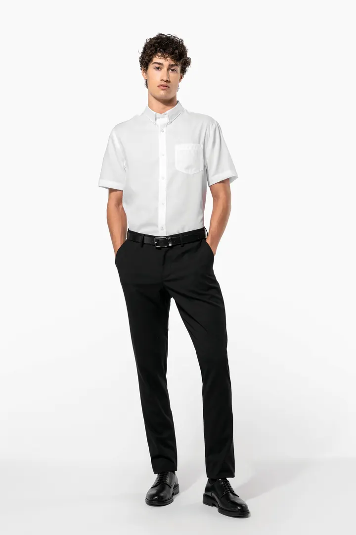 Chemise micro-sergé manches courtes sans repassage 4