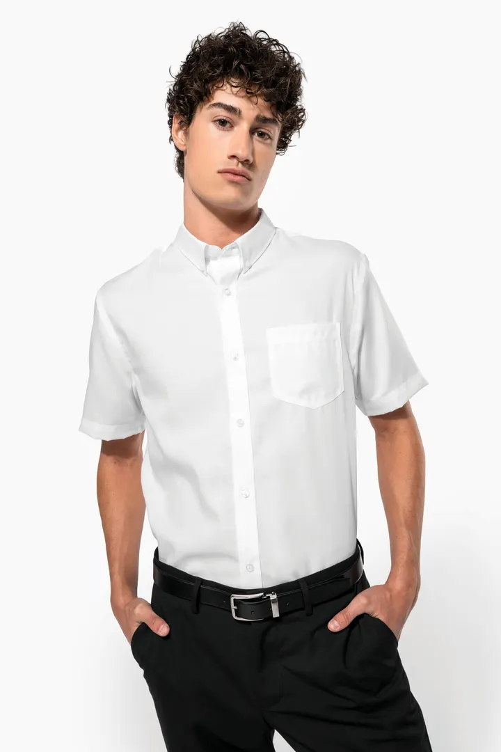 Chemise micro-sergé manches courtes sans repassage 5