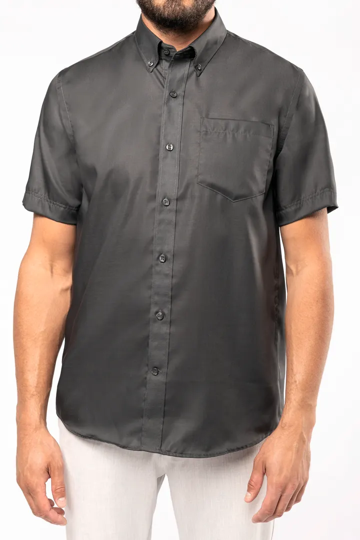 Chemise micro-sergé manches courtes sans repassage 7