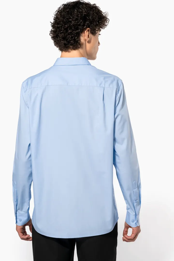 Herren Popelinehemd Langarm 5