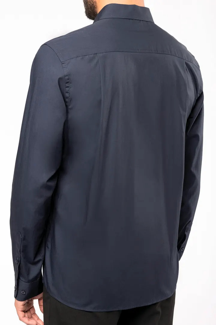 Herren Popelinehemd Langarm 2