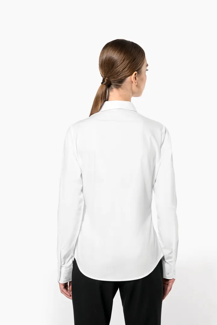 Chemise popeline manches longues femme 5