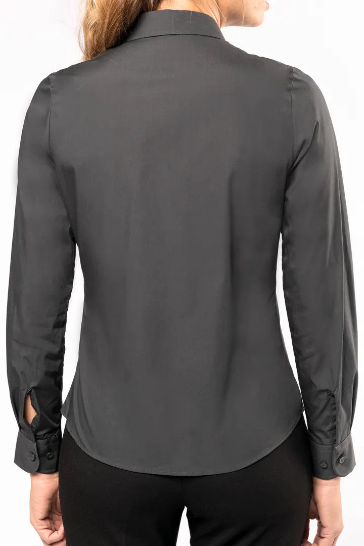 Chemise popeline manches longues femme 9