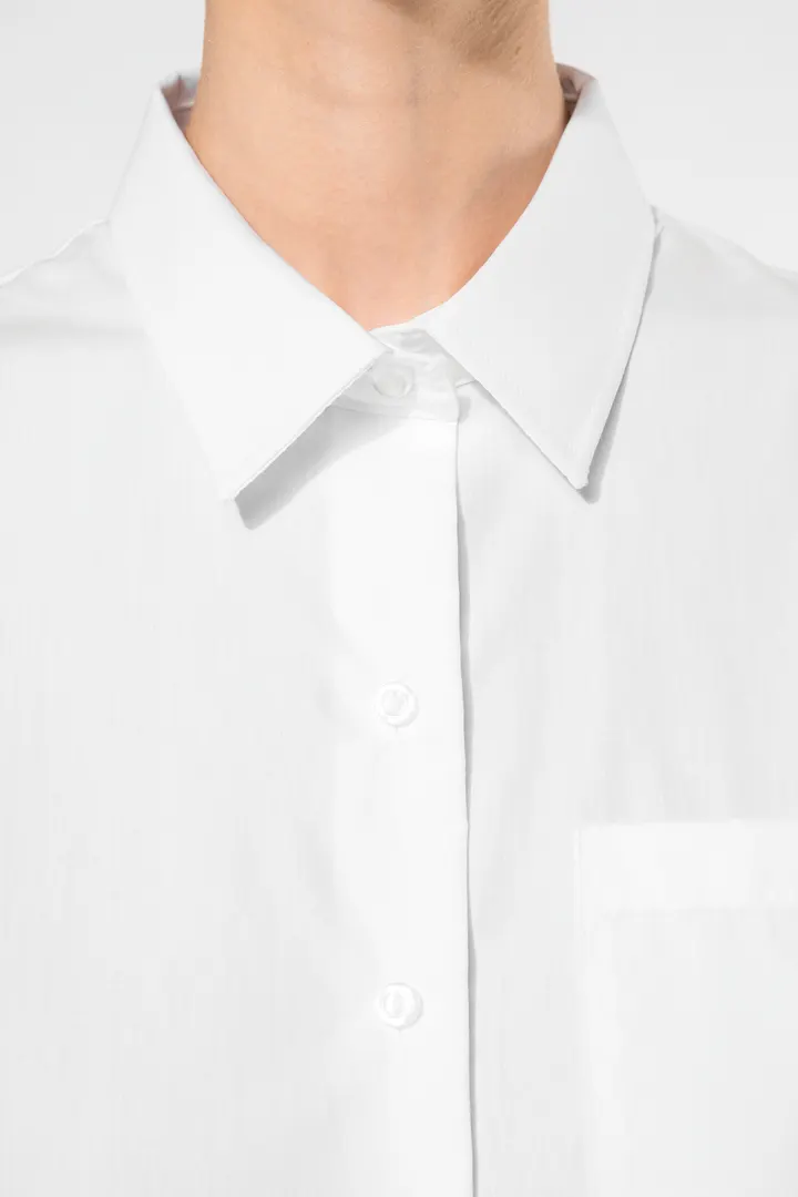 Chemise popeline manches longues femme 10